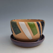 Load image into Gallery viewer, Geometric Planter -purple base