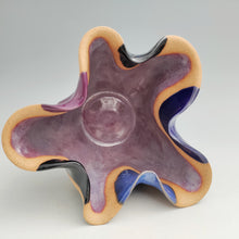 Load image into Gallery viewer, Altered vase with color blocks