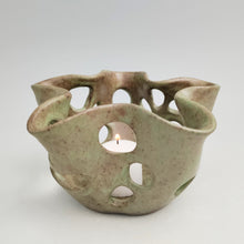 Load image into Gallery viewer, Wavy luminary -earthy green