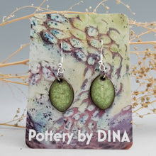 Load image into Gallery viewer, Bright green earrings