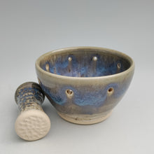 Load image into Gallery viewer, Herb stripper & pestle -ocean glaze