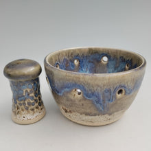 Load image into Gallery viewer, Herb stripper & pestle -ocean glaze (small)