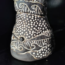 Load image into Gallery viewer, Black & white drama -patchwork vessel
