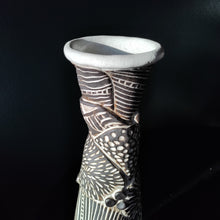 Load image into Gallery viewer, Black & white drama -patchwork vessel