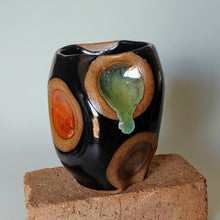 Load image into Gallery viewer, Altered vase -color block circles