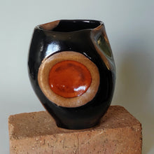 Load image into Gallery viewer, Altered vase -color block circles
