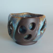 Load image into Gallery viewer, Blue double vase