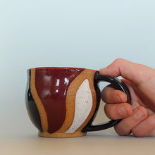 Load image into Gallery viewer, Black/White/Red mug