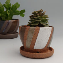 Load image into Gallery viewer, Small planter -geometric color blocks