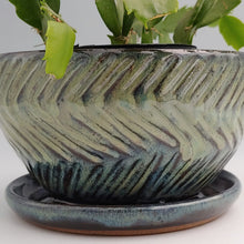 Load image into Gallery viewer, Planter -groovy & green