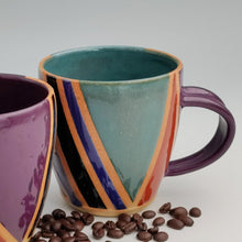 Load image into Gallery viewer, Striped 80s mug