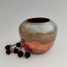 Load image into Gallery viewer, Copper & blue vase