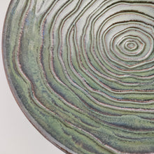 Load image into Gallery viewer, Green tree ring bowl