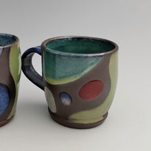 Load image into Gallery viewer, Mug -color blocks on dark clay