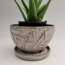 Load image into Gallery viewer, Planter with frosty triangles