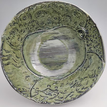 Load image into Gallery viewer, Mossy green textured bowl