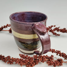 Load image into Gallery viewer, Striped mug with purple