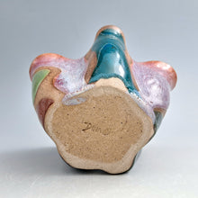 Load image into Gallery viewer, Small wavy vessel with color blocks
