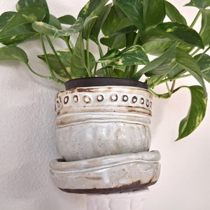 Wonky little white planter