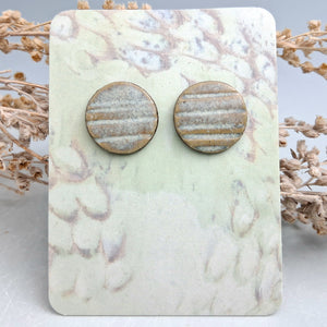 Off-white circle studs