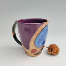 Load image into Gallery viewer, Color block mug -purple interior
