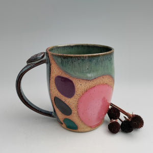 Color block mug -spearmint interior