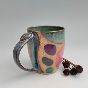 Color block mug -spearmint interior