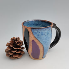 Load image into Gallery viewer, Color block mug -blue interior
