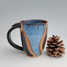 Load image into Gallery viewer, Color block mug -blue interior
