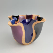 Load image into Gallery viewer, Altered vase with color blocks
