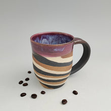 Load image into Gallery viewer, Marble mug with purple -large

