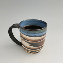 Load image into Gallery viewer, Marble mug with blue -large
