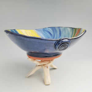 Blue & yellow bowl of the winds