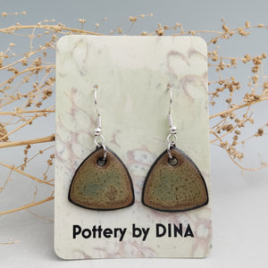 Earthy lemongrass earrings