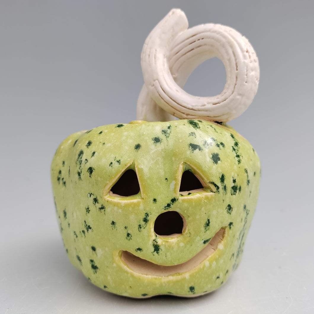 Green confetti pumpkin