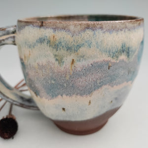 Creamy Mug- Turquoise & Pink