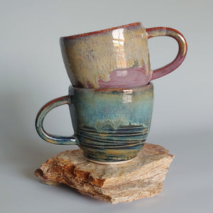 Mug -flowing purple