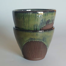 Load image into Gallery viewer, PAIR of green cups
