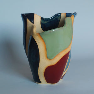 Color block vase