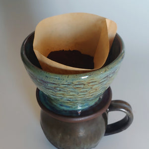 Green coffee pour over