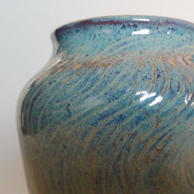 Load image into Gallery viewer, Blue vase, feathery texture
