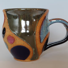 Load image into Gallery viewer, Color block mug -yin yang handle
