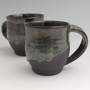 Pair of mugs, silvery charcoal