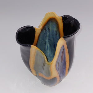 Organic color block vase