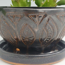 Load image into Gallery viewer, Planter -sparkly black
