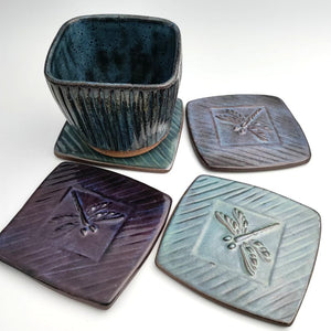 Dragonfly Coasters -set of 4