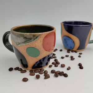 Mug w/ multicolor spots