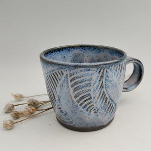 Groovy periwinkle mug