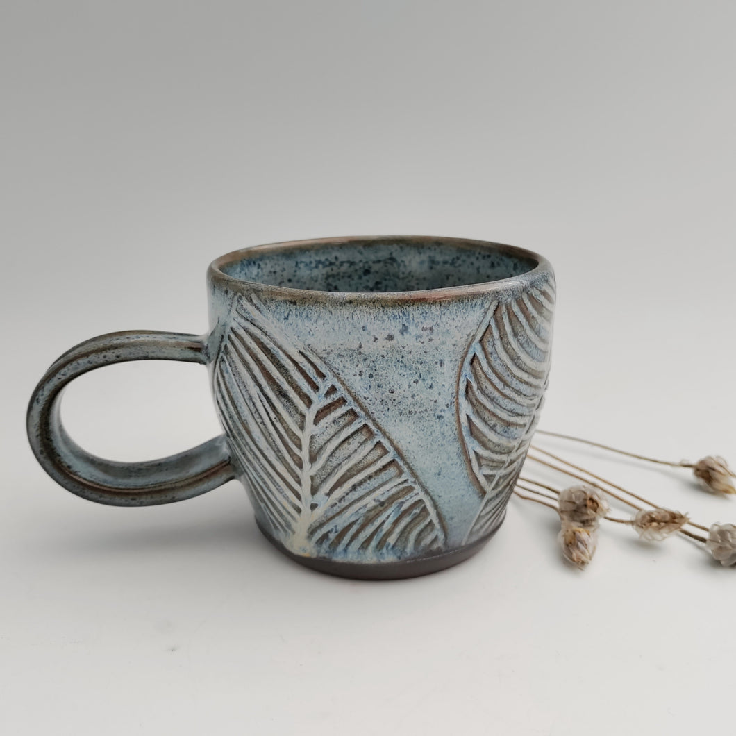 Groovy powder blue mug