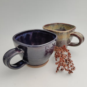 Dark violet square mug